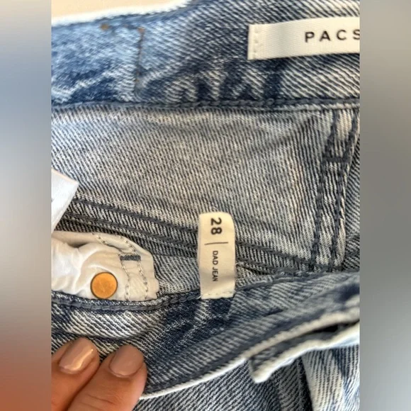 PacSun High Waist Straight Dad Jean Size 28 - Picture 4 of 10